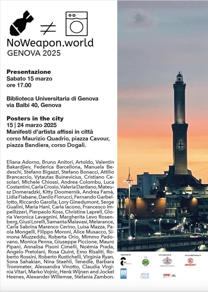 NoWeapon evento genova 2025 flyer ok